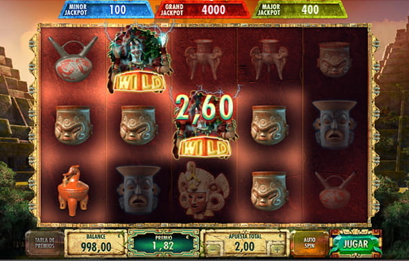 The Mayan slot from Red Rake with its 5 reels and symbols inspired by the Mayan culture.