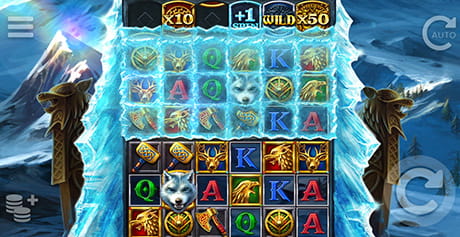 Ice Wolf Screen, ELK Studios slot machine.