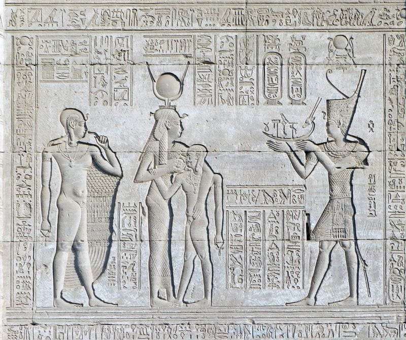 Bas-relief of Ancient Egypt.